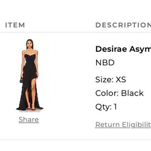 Desirae Asymmetrical Dress